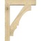 Ekena Millwork Balboa Block Rough Sawn Bracket w/ Offset Brace, Douglas Fir, 6"W x 26"D x 34"H BKT0604X26X34BOA05RDF - alternate 3